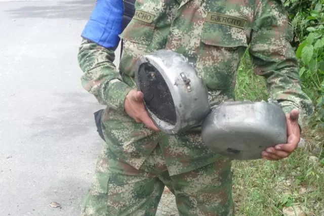 En la vía caño Limón - Arauquita, el Ejército encontró el material explosivo.